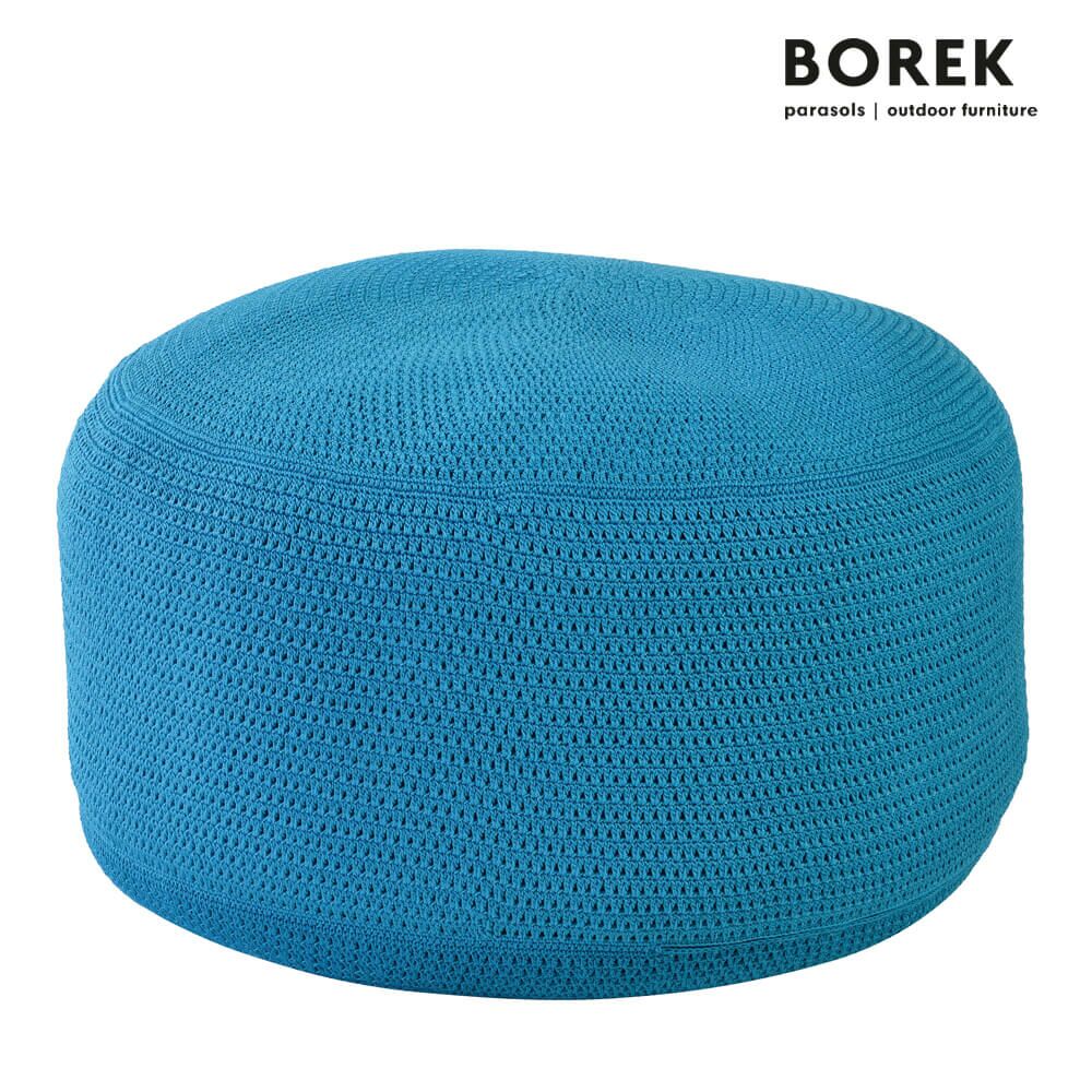  Garten Sitzhocker Aus Ardenza Seil - Borek - Türkis - Crochette Sitzkissen