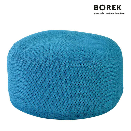  Garten Sitzhocker Aus Ardenza Seil - Borek - Türkis - Crochette Sitzkissen