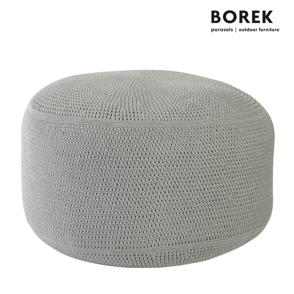  Garten Sitzpuff Von Borek - Hellgrau - Modern - Ardenza Seil - Crochette Sitzkissen