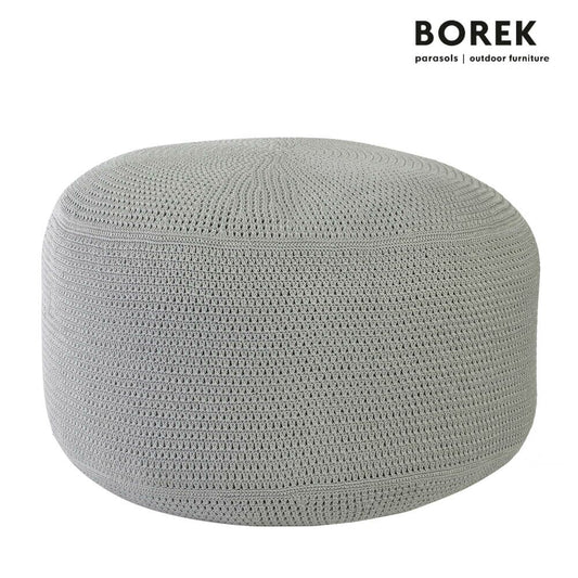  Garten Sitzpuff Von Borek - Hellgrau - Modern - Ardenza Seil - Crochette Sitzkissen