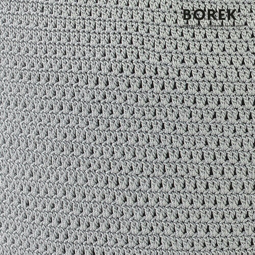  Garten Sitzpuff Von Borek - Hellgrau - Modern - Ardenza Seil - Crochette Sitzkissen