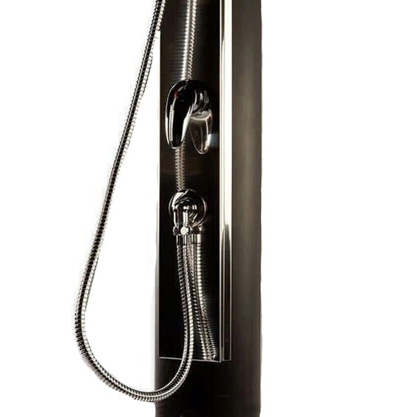  Garten Solardusche Mit 35 L Wasserspeicher - Schwarz - Zum Befestigen - Najade