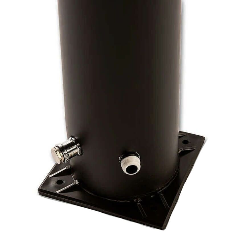  Garten Solardusche Mit 35 L Wasserspeicher - Schwarz - Zum Befestigen - Najade