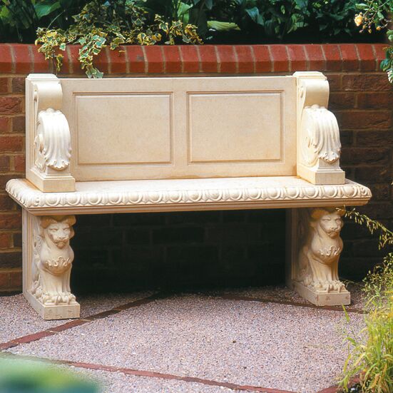  Garten Steinbank Mit Lehne - Raynham Hall