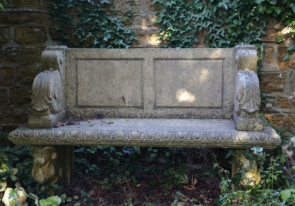  Garten Steinbank Mit Lehne - Raynham Hall