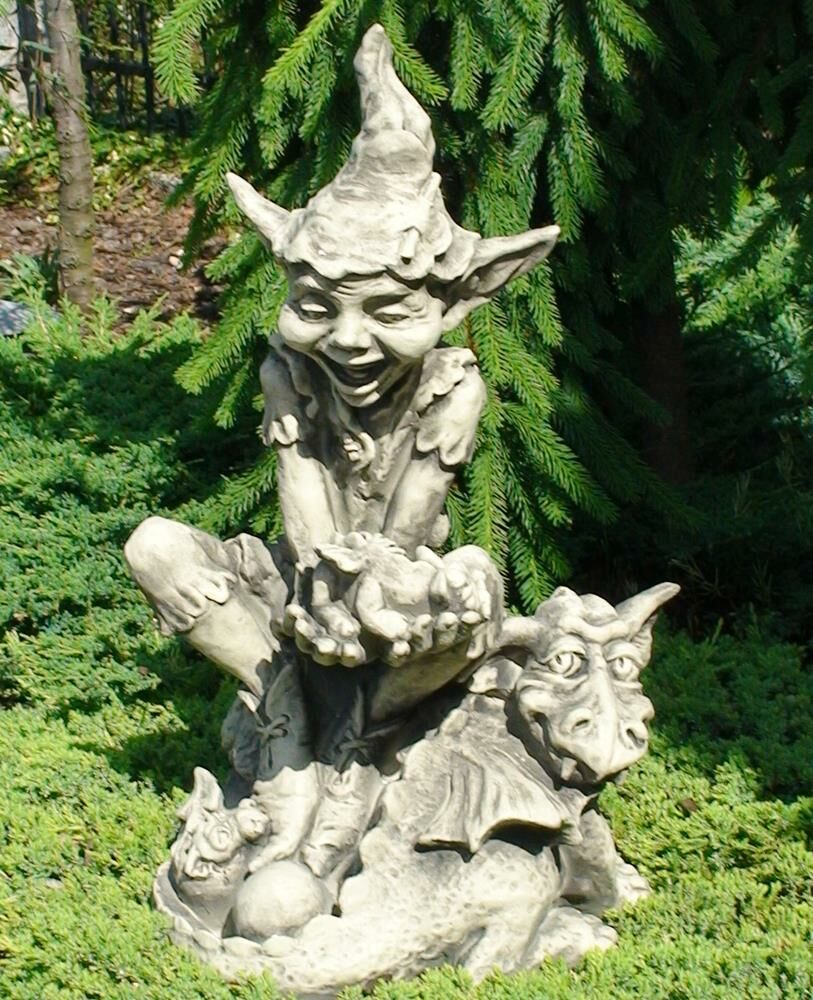  Garten Steinfigur Mit Gnom - Dudley