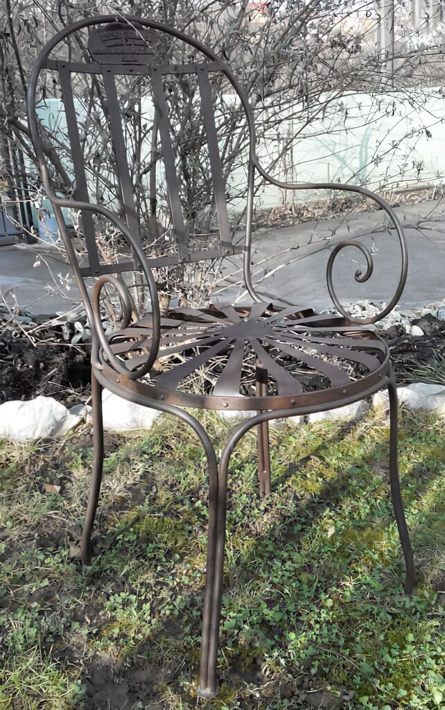  Garten Stuhl Aus Schmiedeeisen Im Antik Design - Flavienne