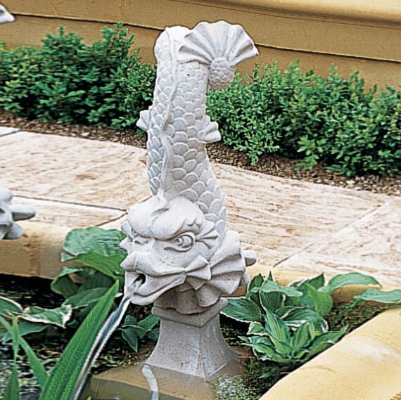  Garten Wasserspeier Stein Fisch - Arion