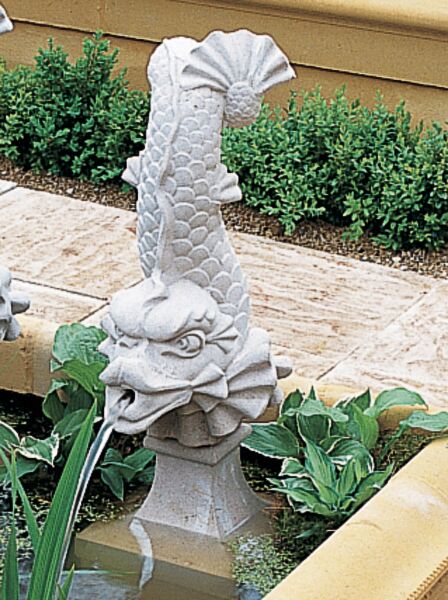  Garten Wasserspeier Stein Fisch - Arion