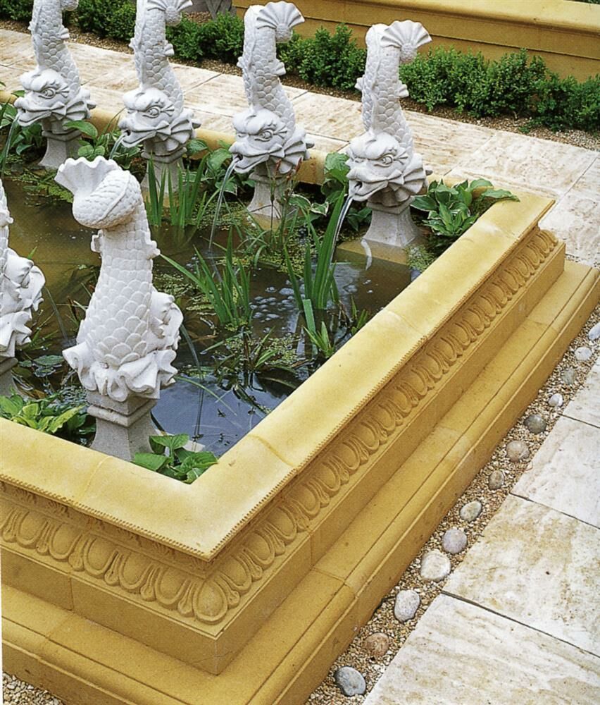  Garten Wasserspeier Stein Fisch - Arion