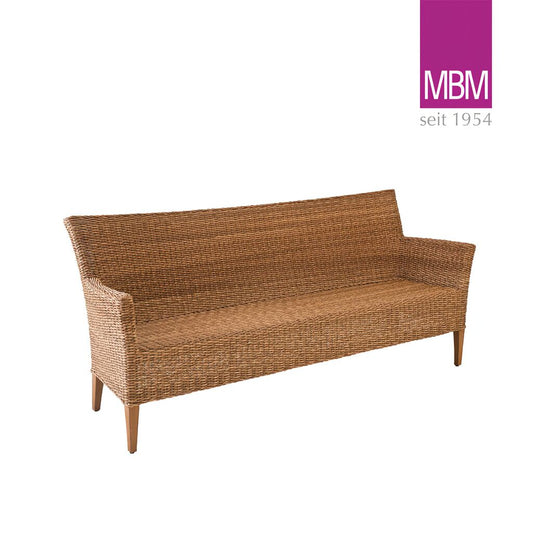  Gartenbank 3 Sitzer - Von MBM - Alu, Geflecht & Resysta - Braun - Gartenbank Madrigal