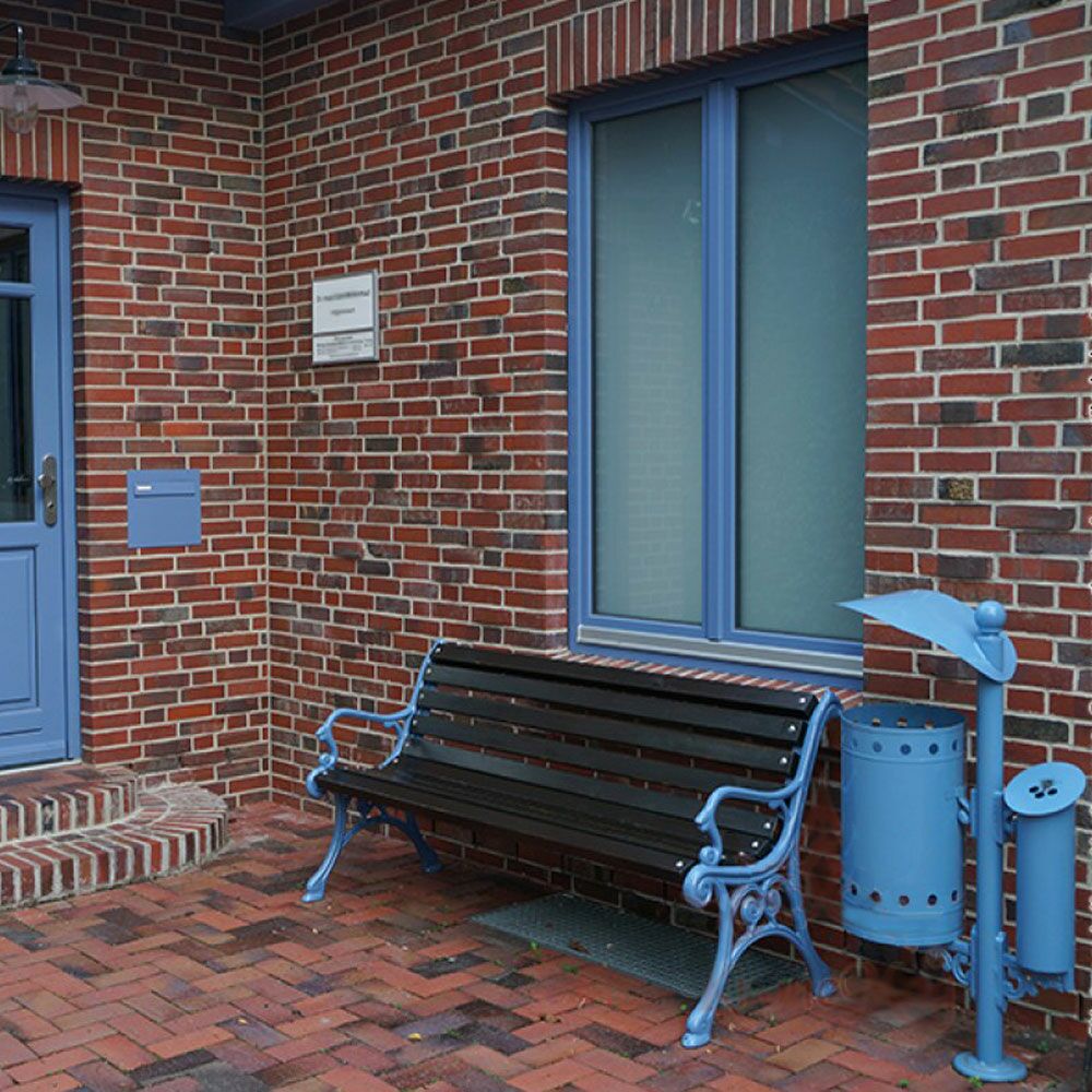  Gartenbank Aus Gusseisen Und Holz Mit Armlehnen - Njala
