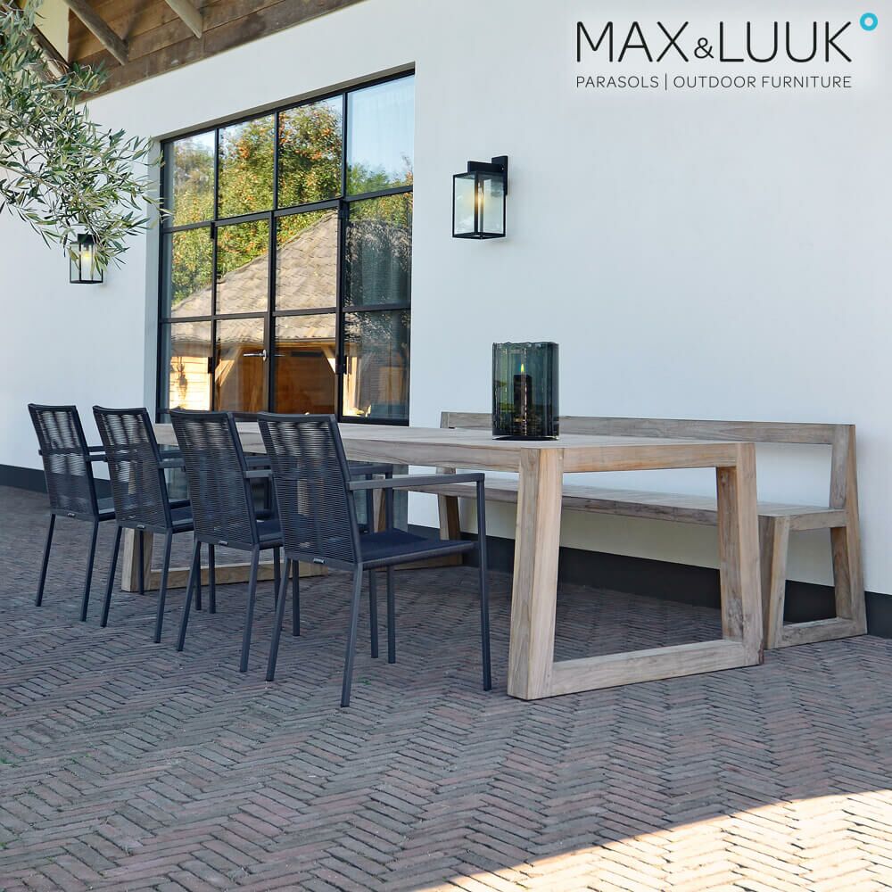  Gartenbank Mit Rückenlehne - Teakholz - Modern - Max&Luuk - Mason Gartenbank