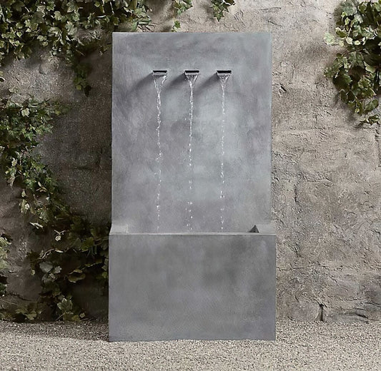  Gartenbrunnen Aus Zink - Tre Cascata
