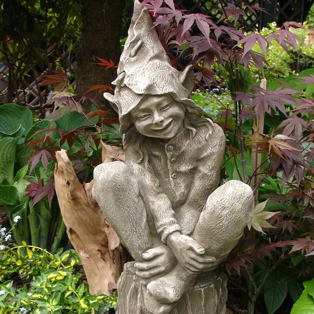  Gartenfigur Elfe Aus Steinguss - Fenea