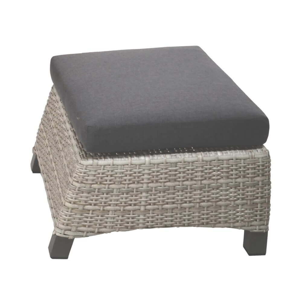  Gartenhocker In Rattanoptik Mit Sitzkissen - Hocker Flero