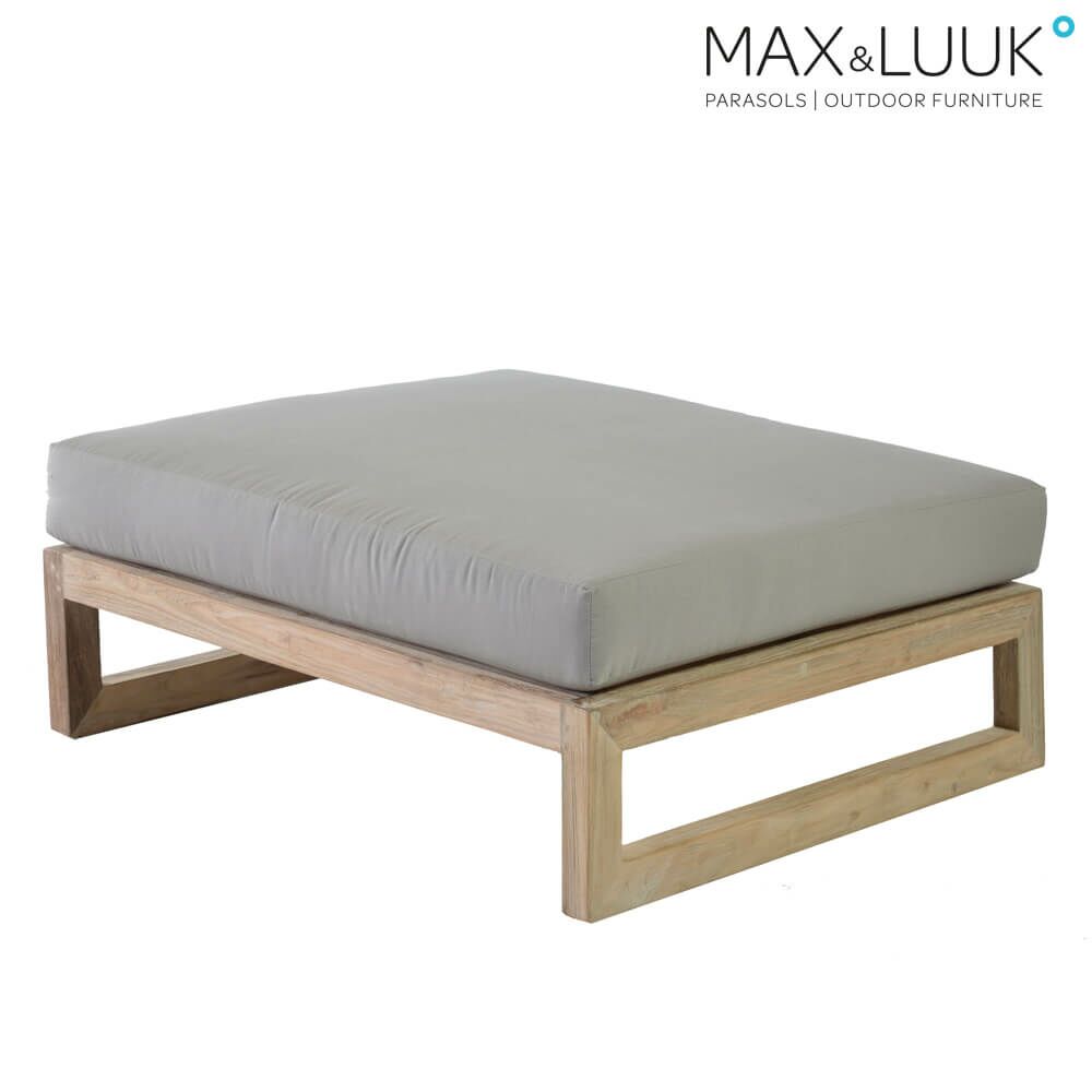  Gartenhocker Mit Polster - Teakholz - Modern - Max&Luuk - Mason Ottomane
