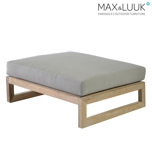 Gartenhocker Mit Polster - Teakholz - Modern - Max&Luuk - Mason Ottomane