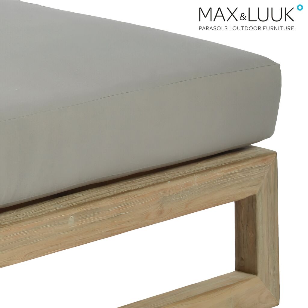  Gartenhocker Mit Polster - Teakholz - Modern - Max&Luuk - Mason Ottomane