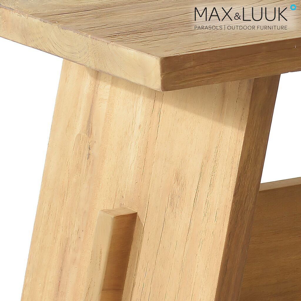  Gartenhocker Ohne Lehne - Teakholz - Max&Luuk - Finn Hocker
