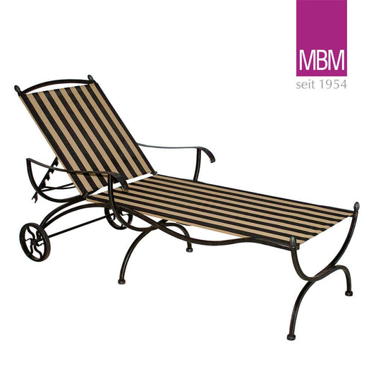  Gartenliege Mit Rollen - MBM - Metall/Eisen & Outdoorgewebe - Liege Medici