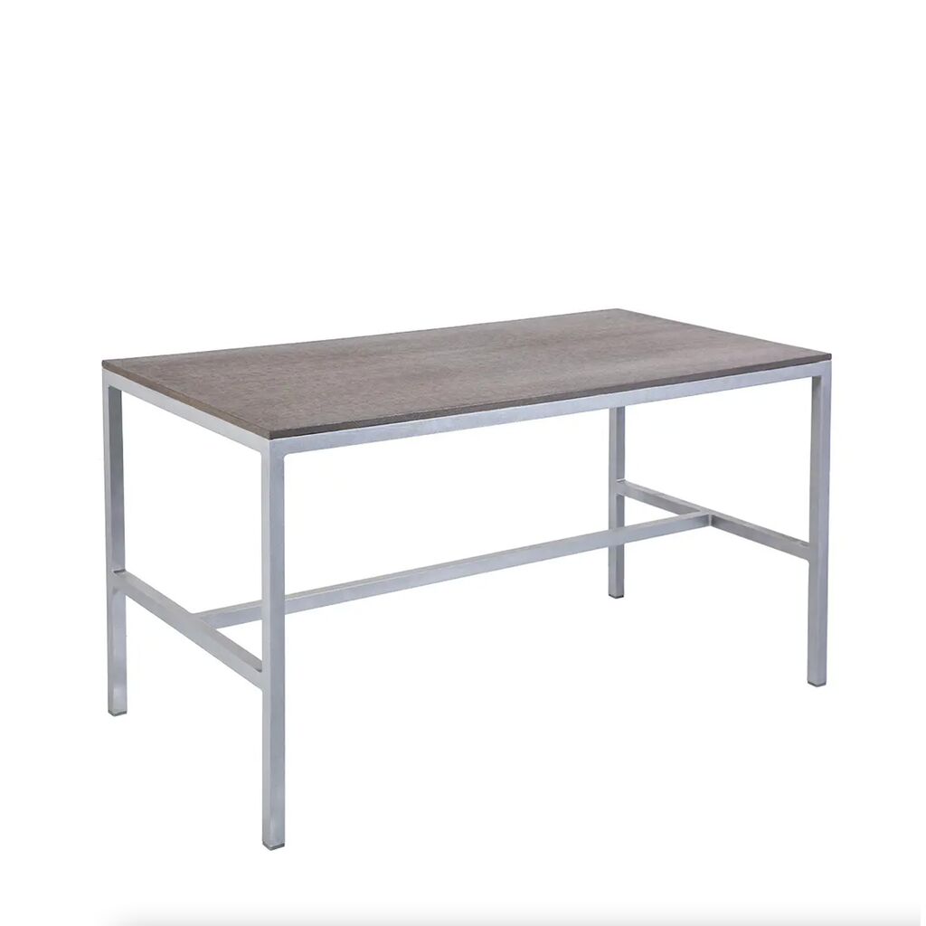  Gartenmöbel Set Aus Aluminium & Resysta - MBM - Gartentisch & 2 Bänke - Dice Dining Set