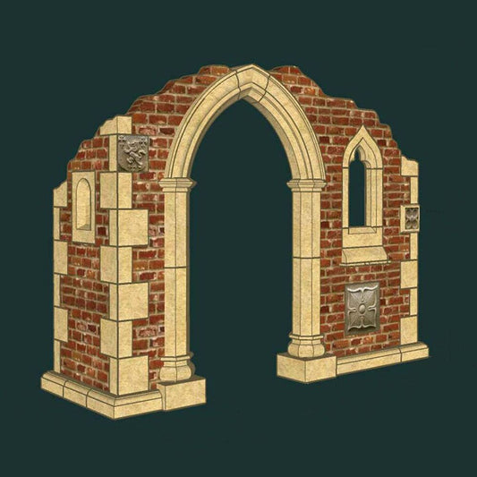  Gartenruine Mit Fenster & Ziersteinen & Bogentür - Eastleigh Ruin