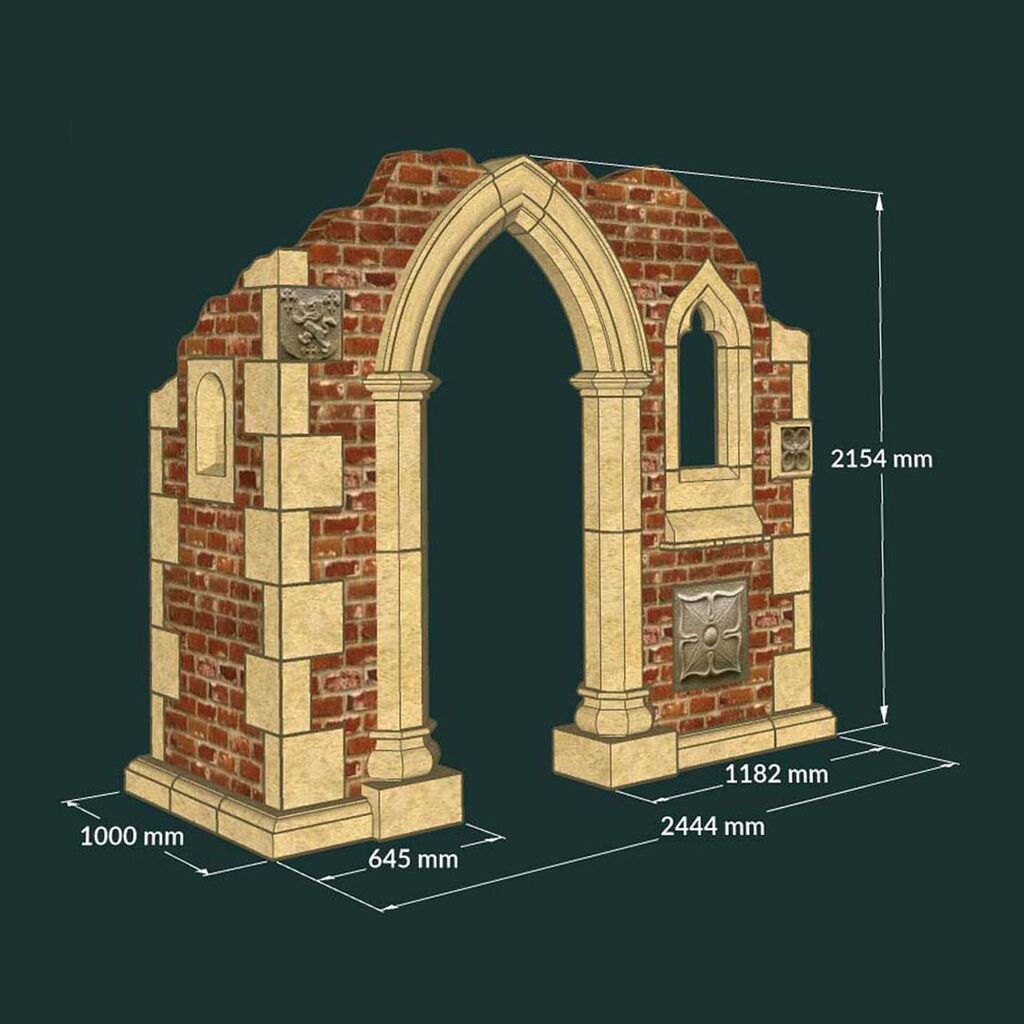  Gartenruine Mit Fenster & Ziersteinen & Bogentür - Eastleigh Ruin