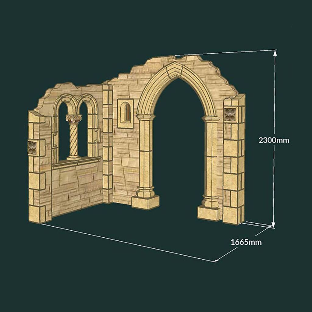  Gartenruine Mit Korinthischem Fenster & Bogentür - Taunton Ruin
