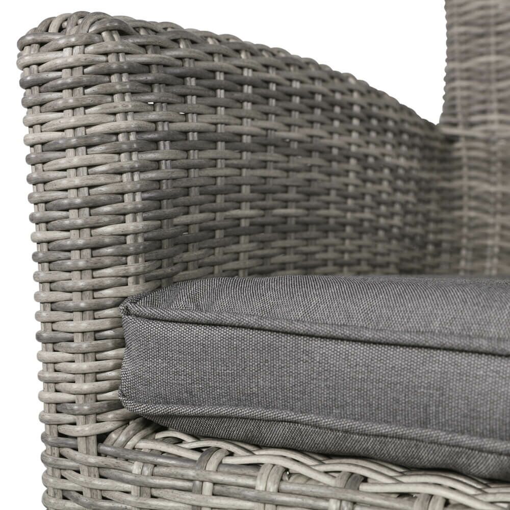 Gartensessel Aus Polyrattan Mit Sitzkissen - Set - Korbsessel Tio