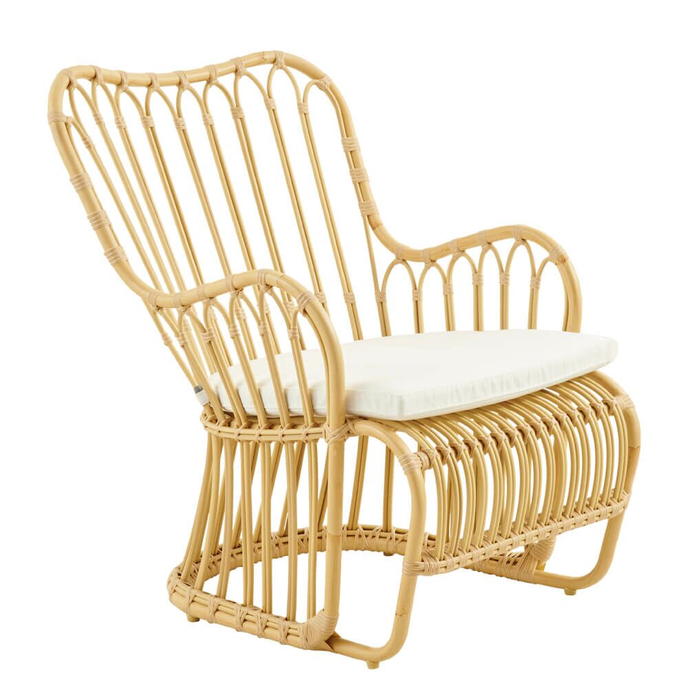  Gartensessel Für Die Lounge Aus Alu Rattan In Der Farbe Hellbraun - Gartensessel Fillip