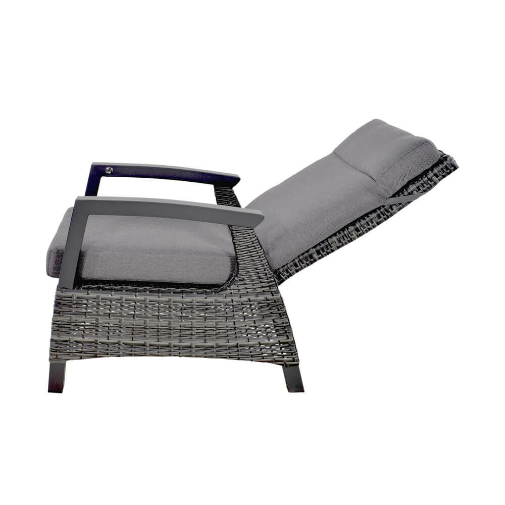  Gartensessel Rattanoptik Mit Kippbarer Rückenlehne - Sessel Flero
