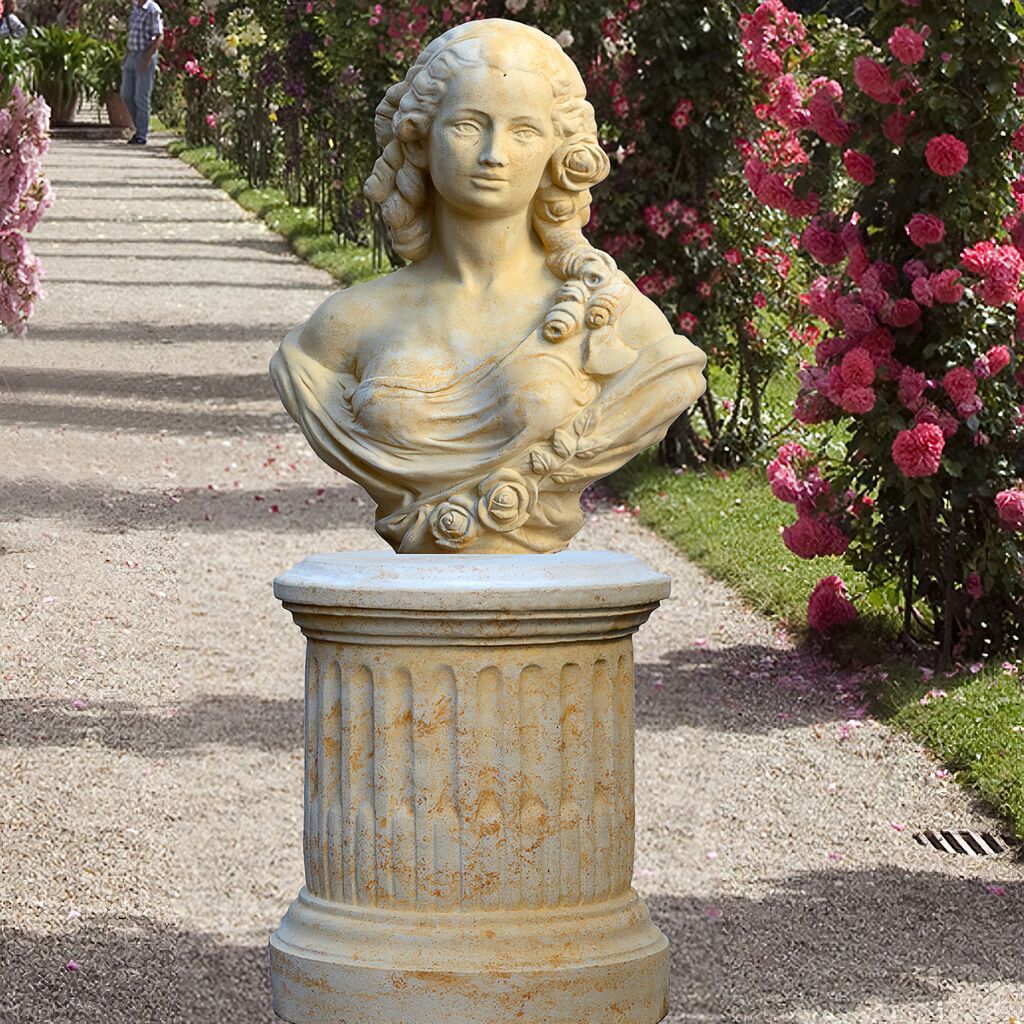  Gartensockel Aus Stein Rund - Luneville