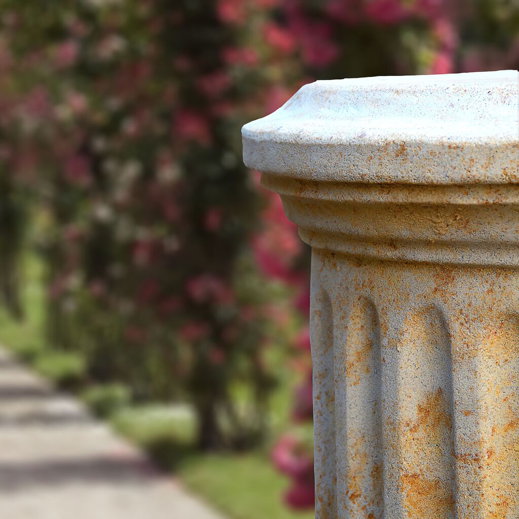  Gartensockel Aus Stein Rund - Luneville