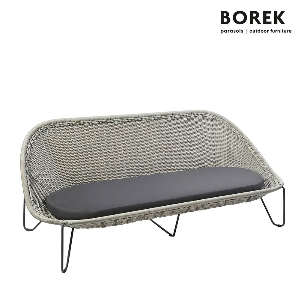  Gartensofa Von Borek - Edelstahl - Mit Polster Auflage - Grau - Pasturo Sofa