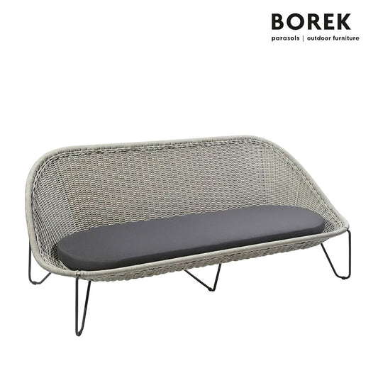  Gartensofa Von Borek - Edelstahl - Mit Polster Auflage - Grau - Pasturo Sofa