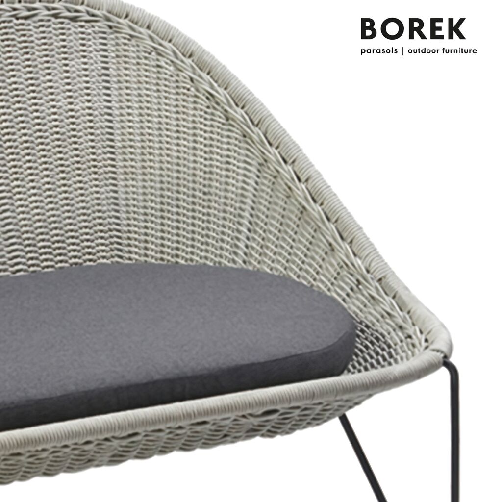  Gartensofa Von Borek - Edelstahl - Mit Polster Auflage - Grau - Pasturo Sofa
