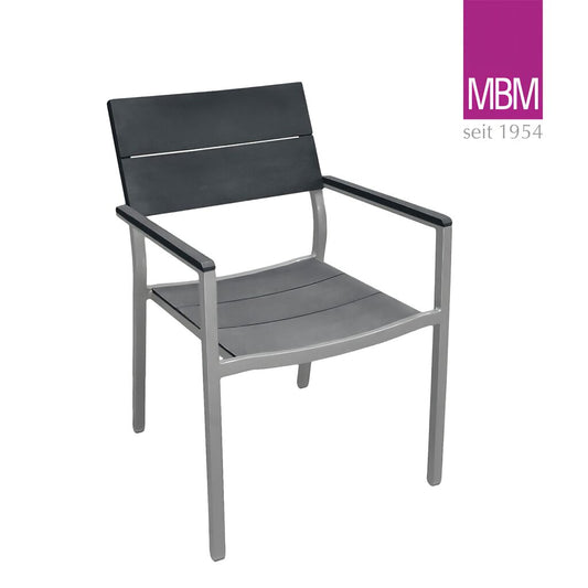  Gartenstuhl Mit Armlehnen - MBM - Metall & Resysta - Modern - Sessel Brisbane