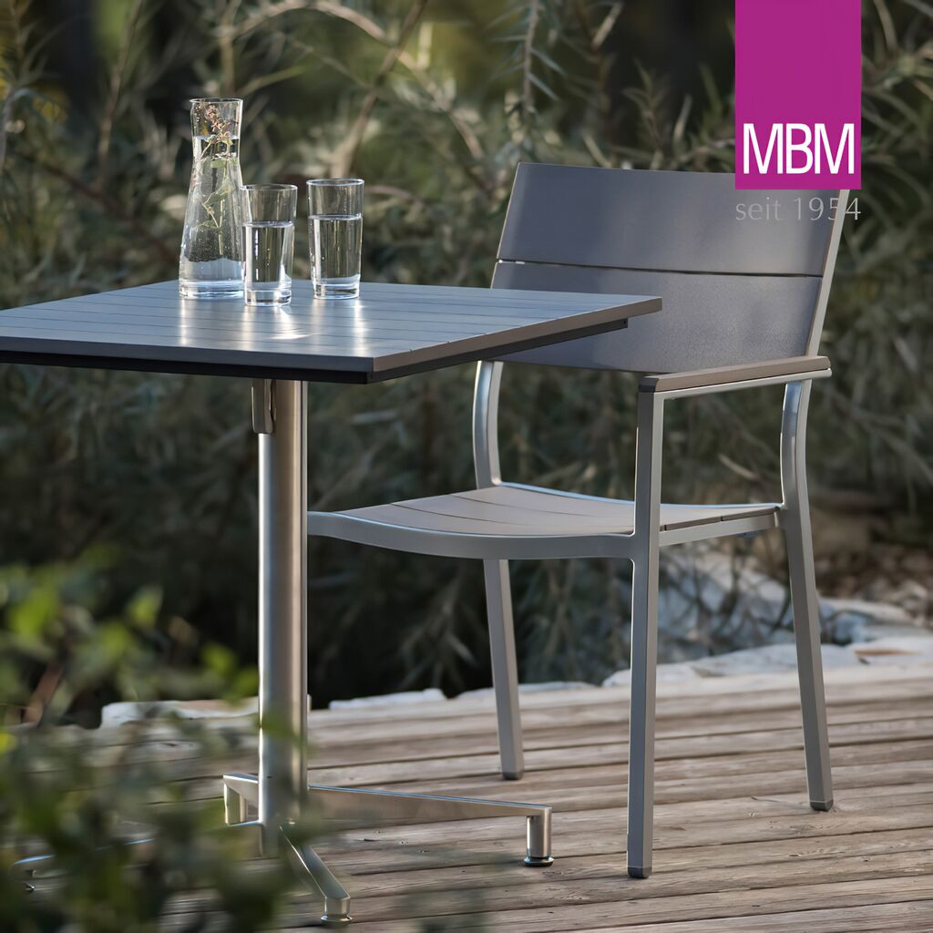  Gartenstuhl Mit Armlehnen - MBM - Metall & Resysta - Modern - Sessel Brisbane