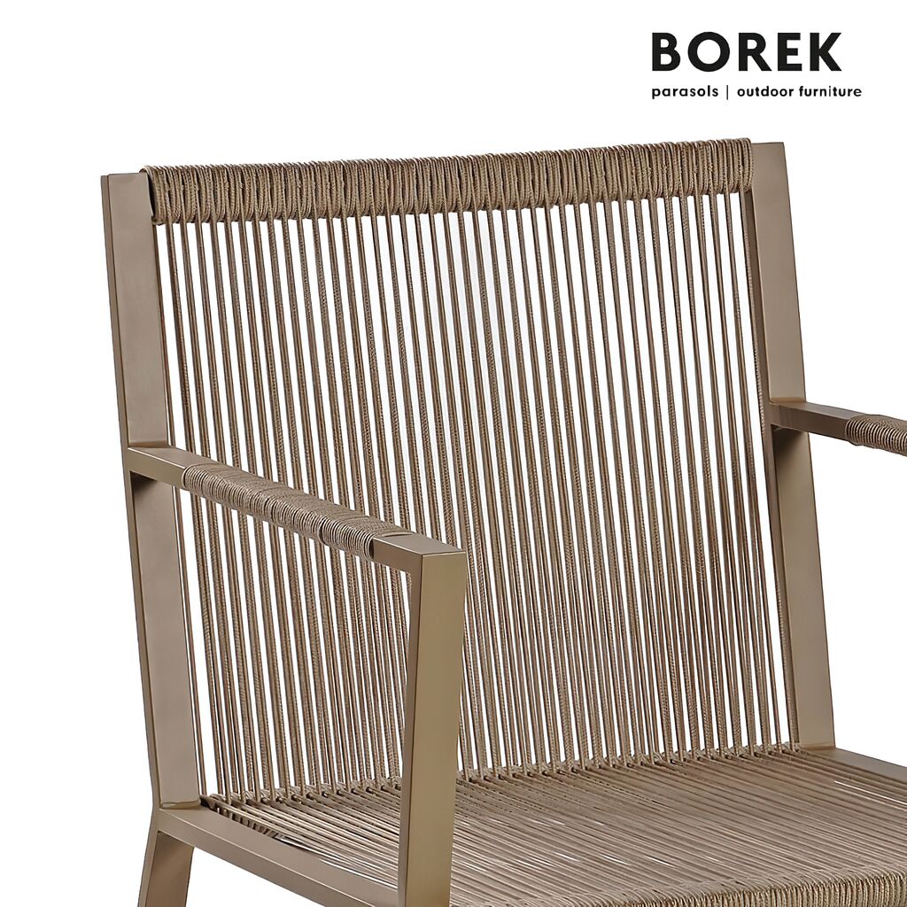 Gartenstuhl Von Borek - Modern - Aluminium - Beige - Lincoln Stuhl