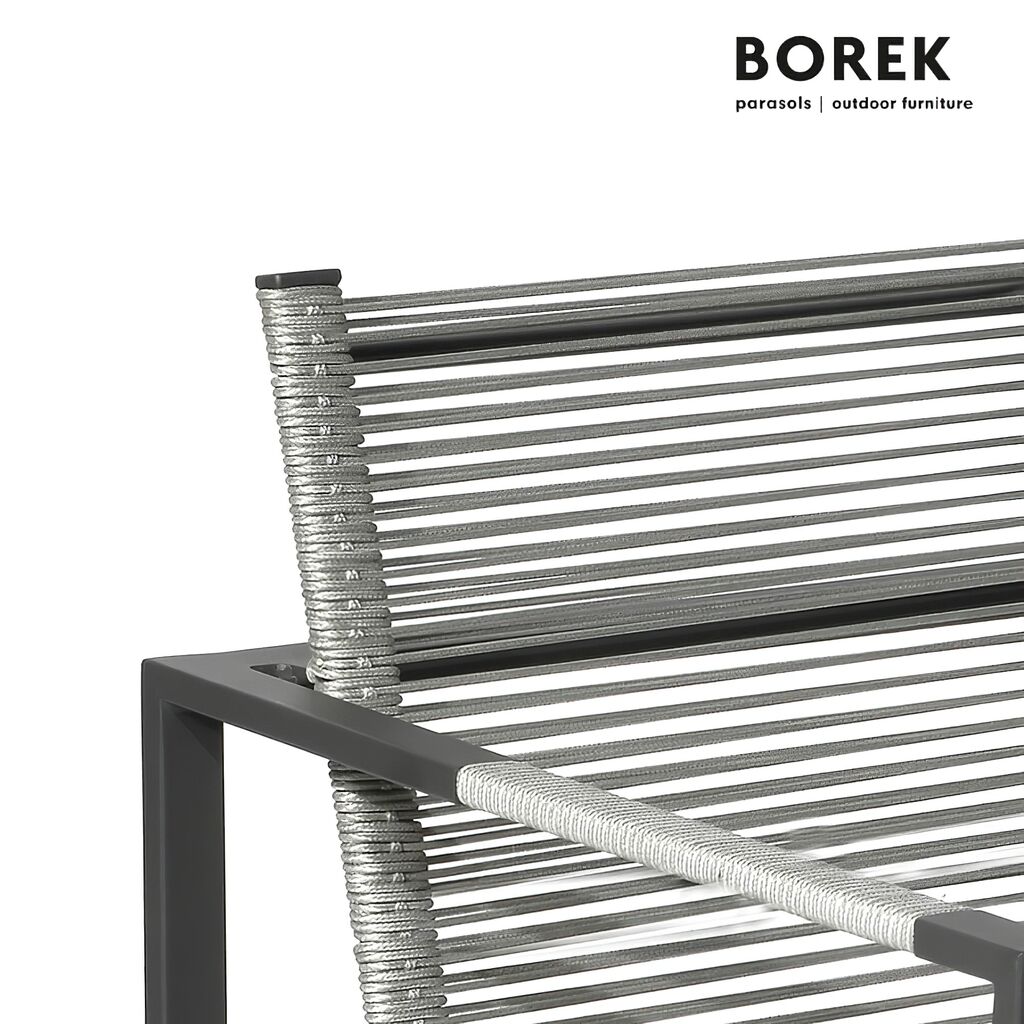  Gartenstuhl Von Borek - Modern - Aluminium - Grau - Andria Gartenstuhl