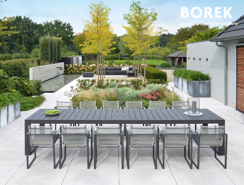  Gartenstuhl Von Borek - Modern - Aluminium - Grau - Andria Gartenstuhl