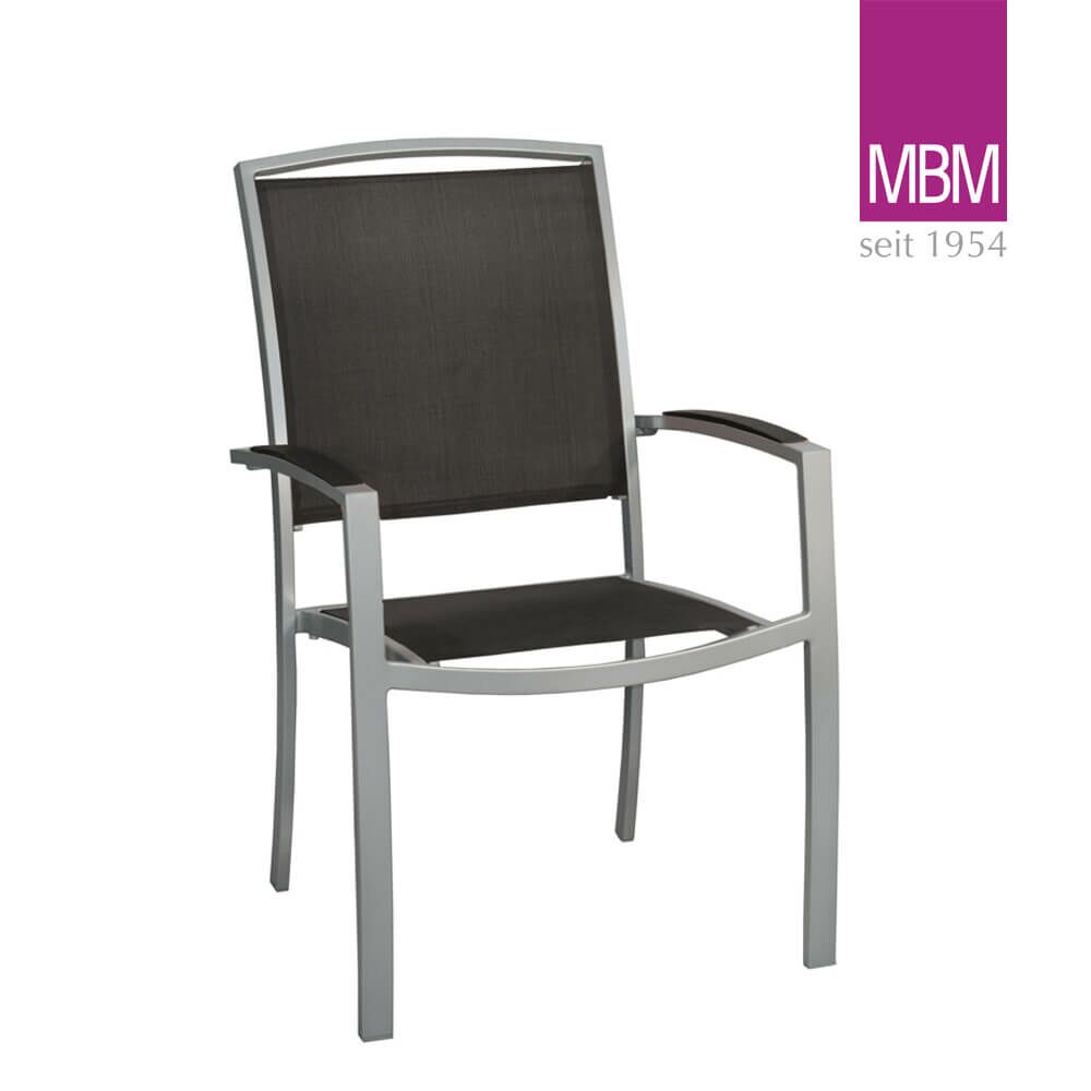 Gartenstuhl Von MBM - Alu, Outdoorgewebe & Resysta - Modern - Sessel Manhatten