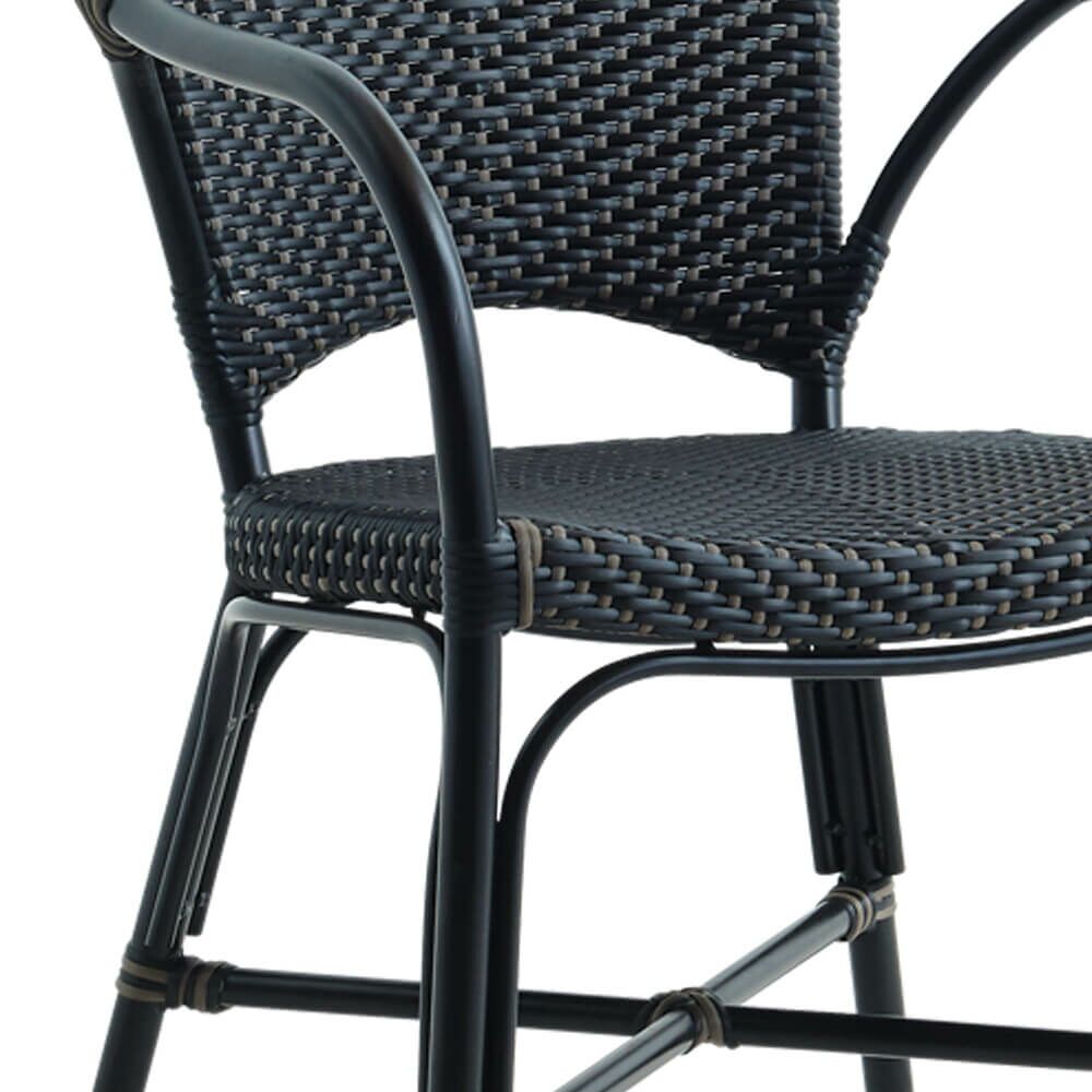  Gartenstuhl Zum Stapeln Aus Aluminium Und Rattan Mit Dots - Gartensessel Peder