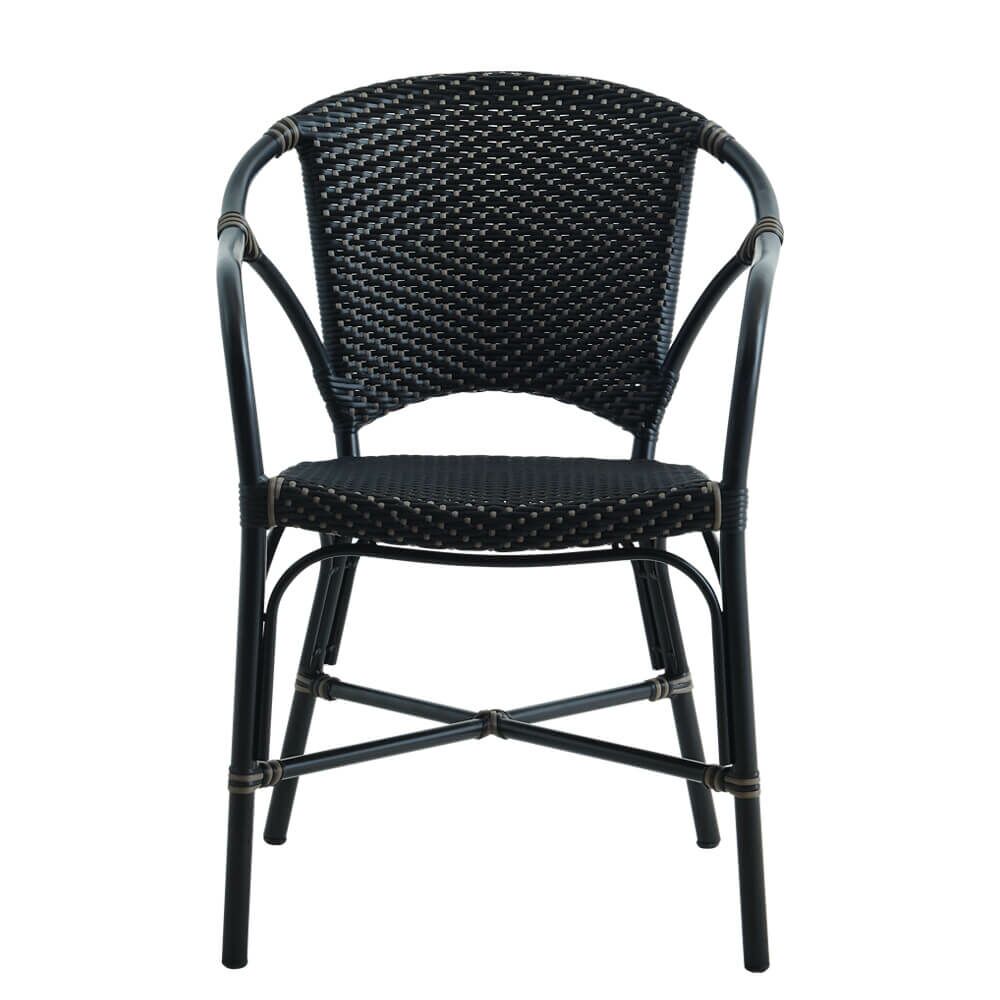  Gartenstuhl Zum Stapeln Aus Aluminium Und Rattan Mit Dots - Gartensessel Peder
