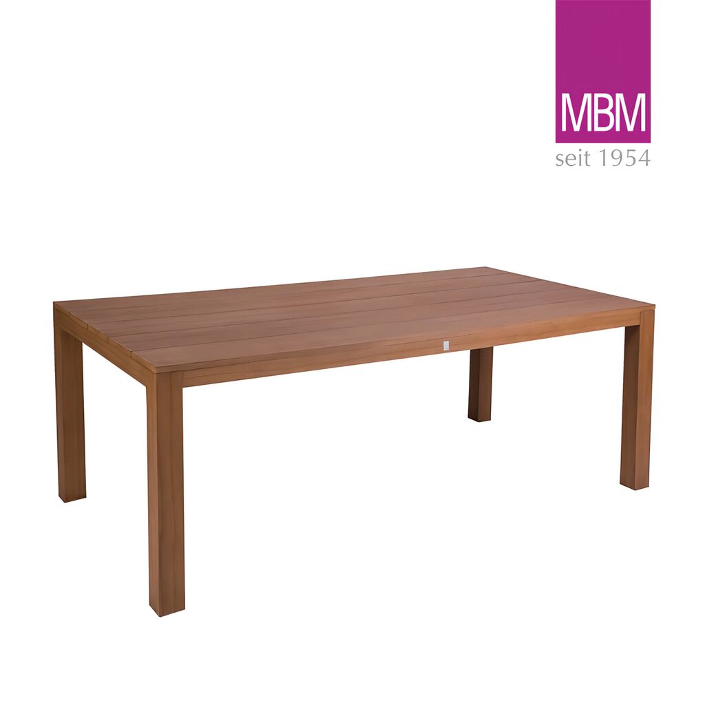  Gartentisch In Holzoptik - Resysta - MBM - 75x180x100cm - Eckig - Tisch La Villa