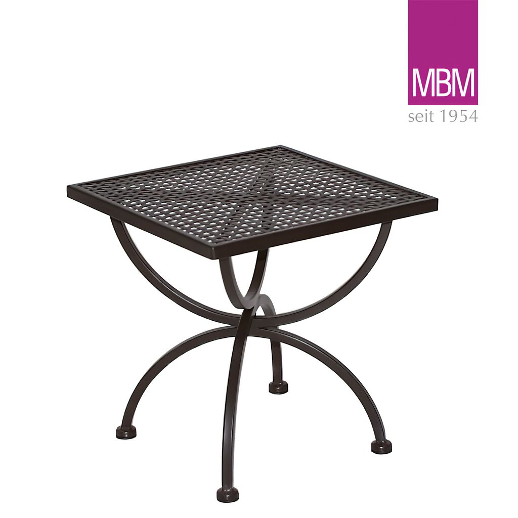  Gartentisch Quadratisch - MBM - Metall/Eisen - 50x50x50cm - Beistelltisch Romeo