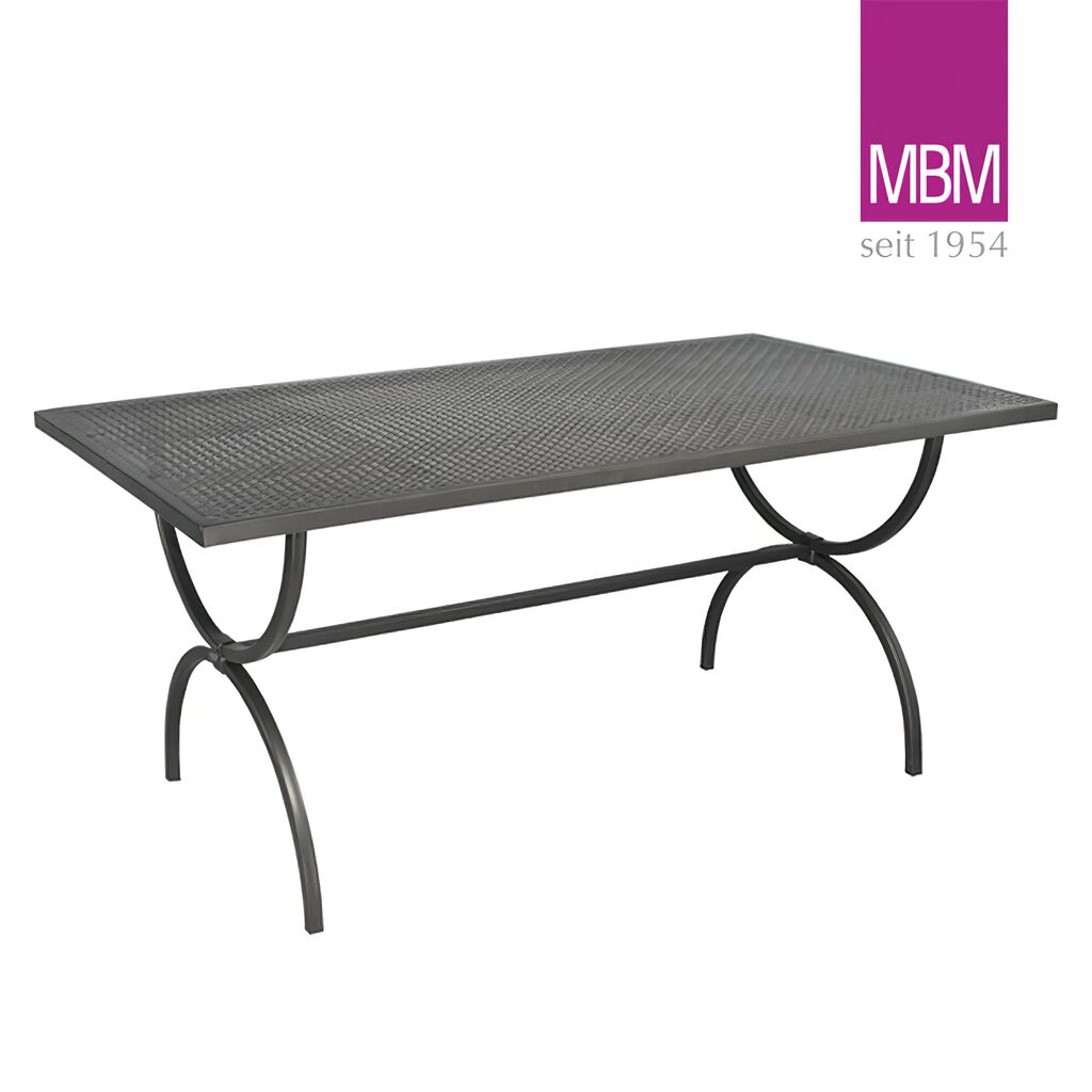  Gartentisch Rechteckig - MBM - Metall/Eisen - 90x160x73cm - Tisch Romeo
