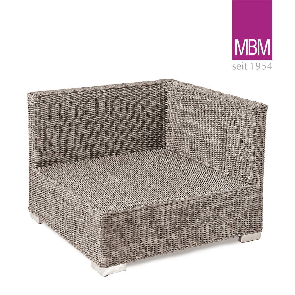  Geflochtenes Lounge-Eckmodul Für Den Garten Von MBM - Eckmodul Bellini