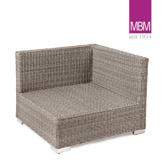  Geflochtenes Lounge-Eckmodul Für Den Garten Von MBM - Eckmodul Bellini